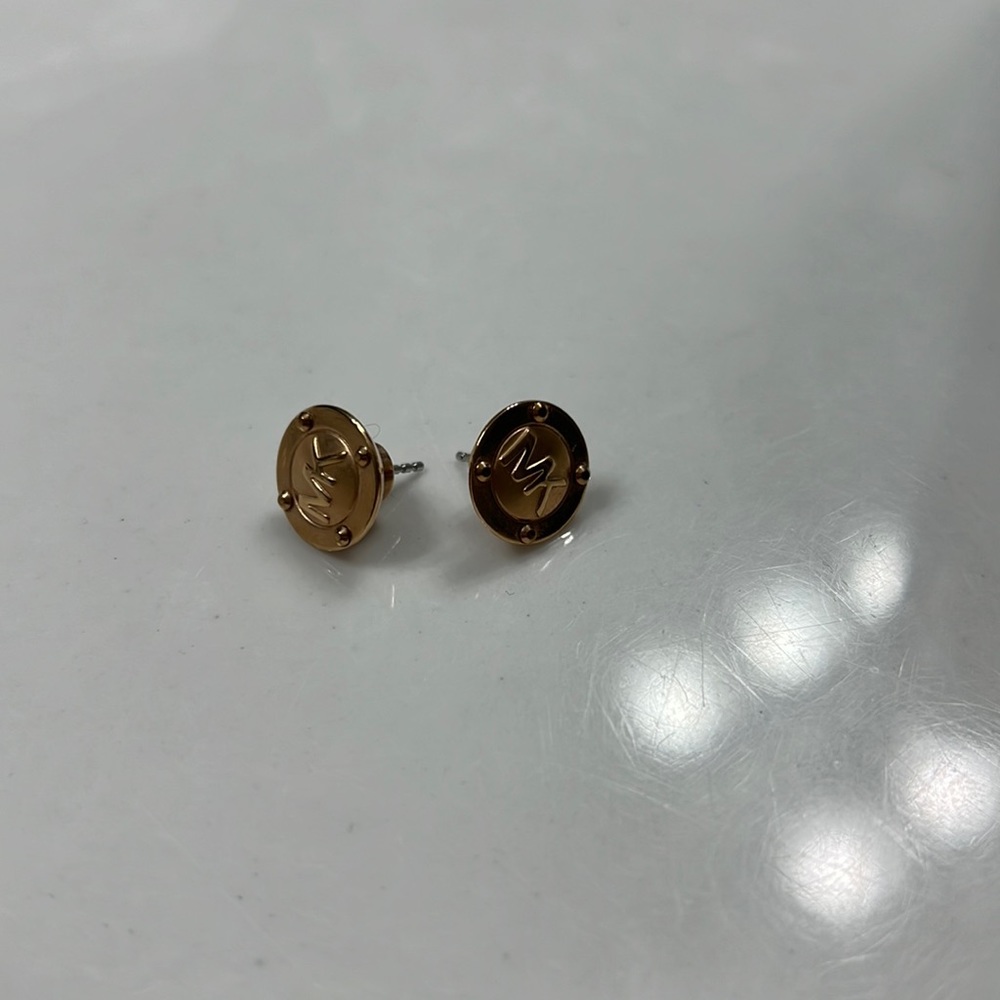 Michael Kors gold stud earrings